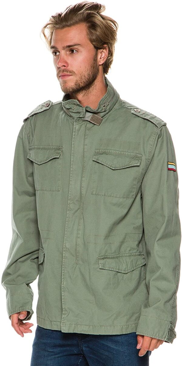 Rusty Mens Malignant Army Green Jacket - Image 2
