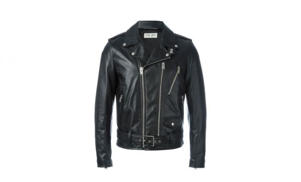 Saint Laurent Black Rock Leather Jacket