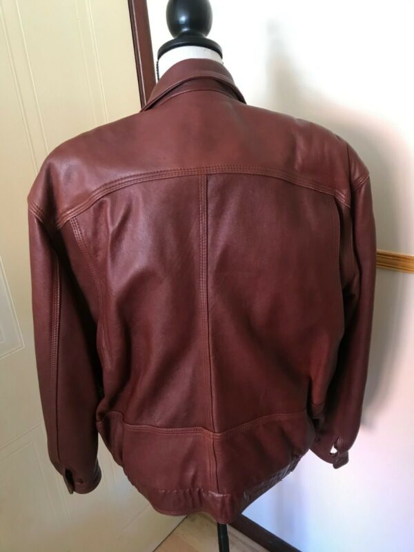 Mens Fashion Savannah Vintage Leather Jacket - Image 2