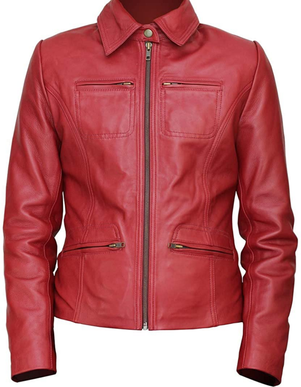 Scarlet Witch Avengers 2 Age Of Ultron Leather Jacket