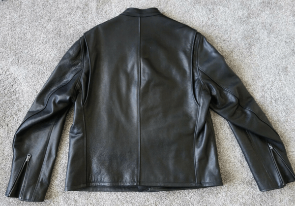 Mens Schott 530 Waxy Black Cafe Racer Leather Jacket - Image 2