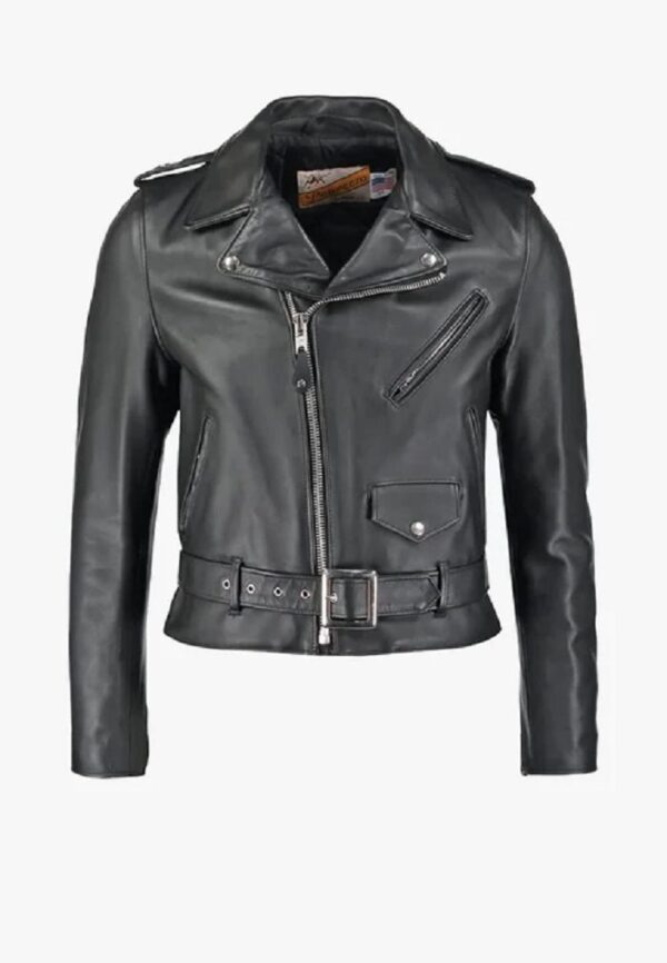 Schott Beat Down Black Leather Jacket