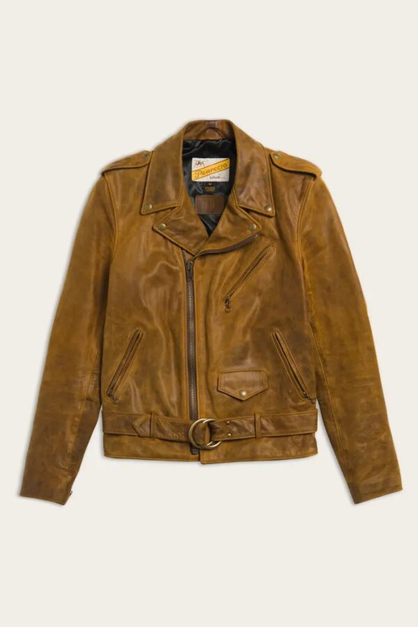 Schott NYC X Frye Perfecto Lapel Collar Leather Jacket