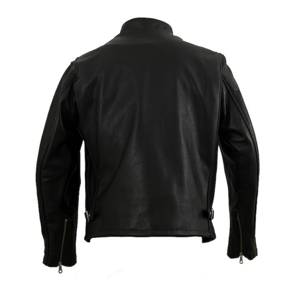 Mens Schott 141 Cafe Racer Leather Jacket - Image 3