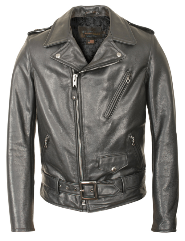 Mens Schott Motorcycle Leather Jacket