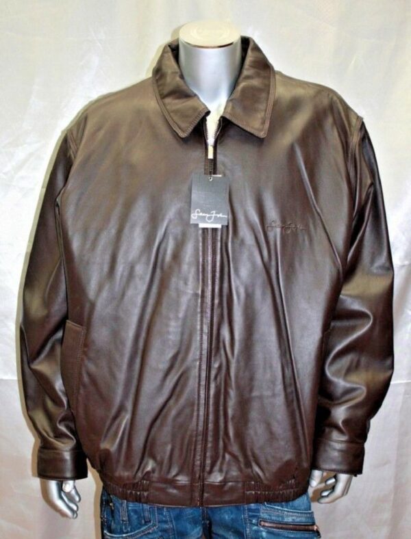 Sean John Brown Signature Leather Jacket