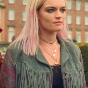 Sex Education Maeve Wiley Leather Jacket