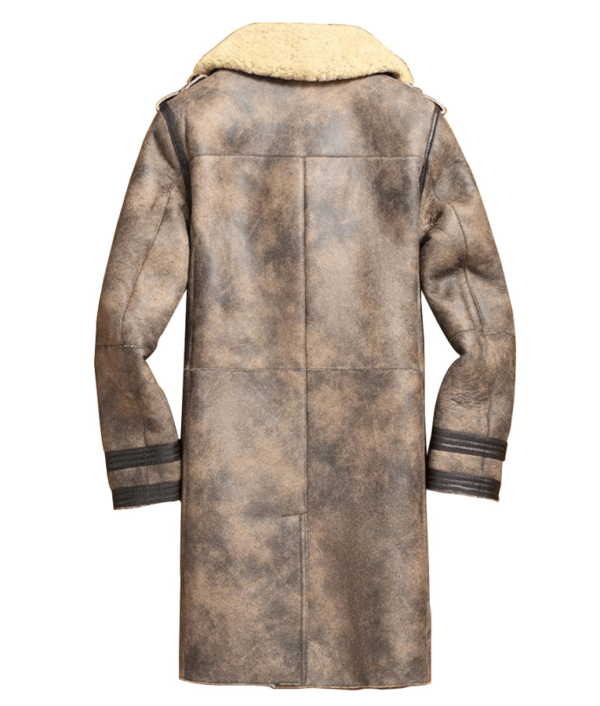 Mens Sheepskin Shearling Leather Jacket - Image 2