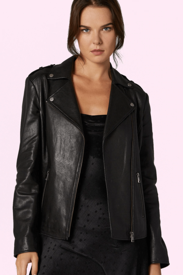 Sheila Black Leather Jacket