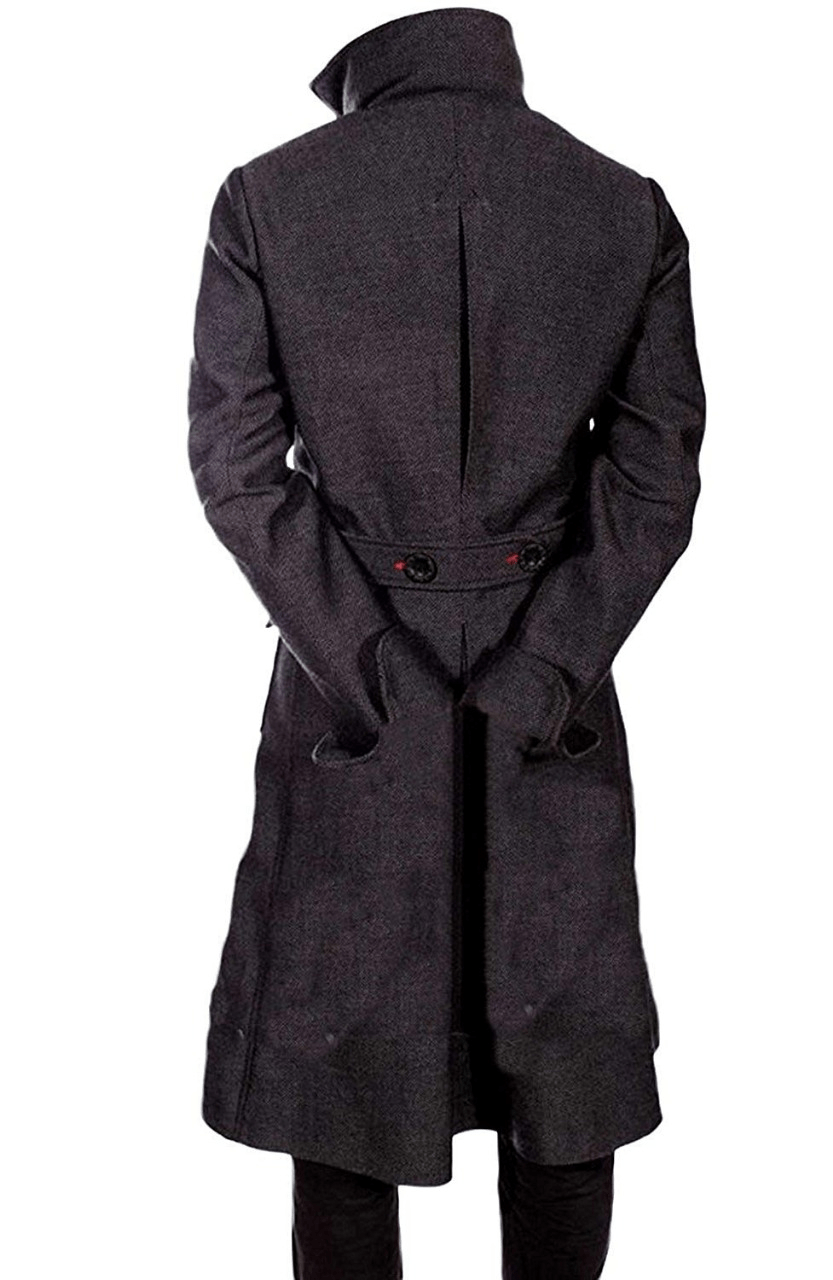 Sherlock Holmes Benedict Cumberbatch Wool Trench Coat - AirBorne Jacket
