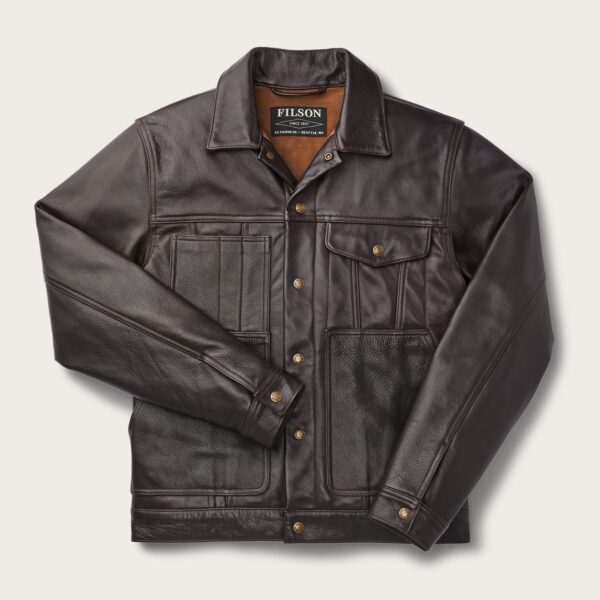 Short Cruiser Brown Leather Jacket