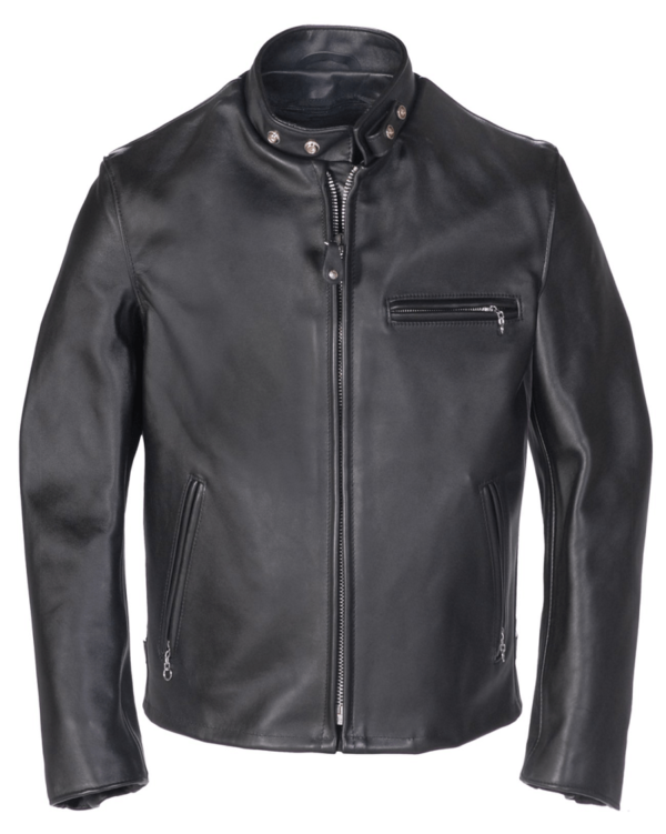 Mens Single Rider Steerhide Black Motorcycle Leather Jacket