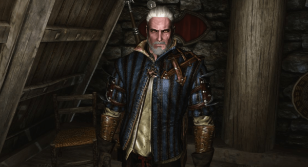 Mens Witcher 2 Mod Leather Jacket