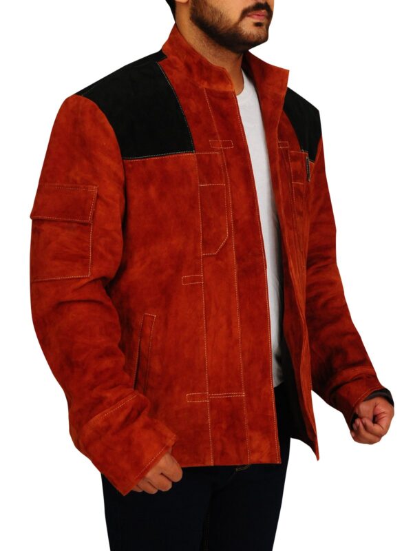 Solo A Star Wars Story Brown Suede Leather Jacket - Image 3