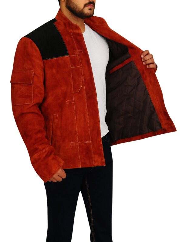 Solo A Star Wars Story Brown Suede Leather Jacket - Image 6