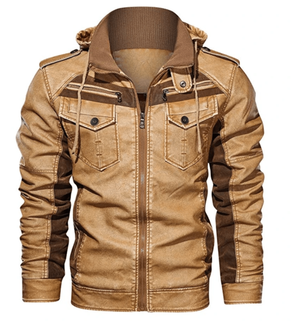 Mens Stafford Rough Rider Leather Jacket