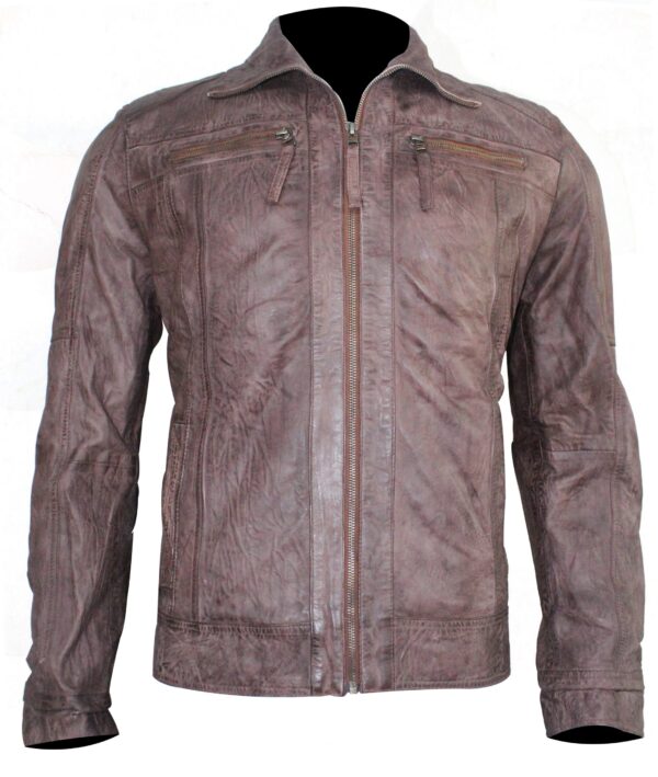Steve McQueen Chocolate Brown Men’s Leather Jacket