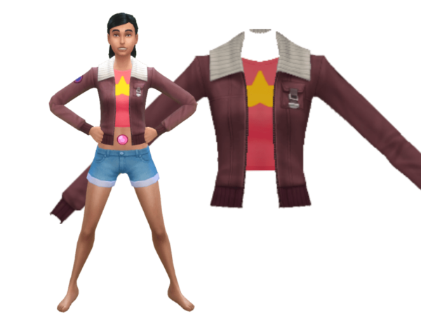 Stevonnie Brown Shearling Leather Jacket