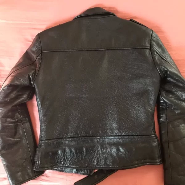 Straight To Hell Black Leather Jacket - AirBorne Jacket