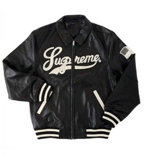 Mens Style Supreme Black Leather Jacket