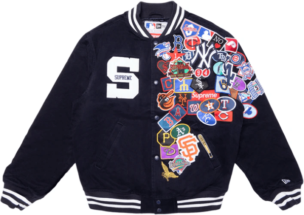 New Era Mlb Mens Supreme Varsity Old Navy Jacket