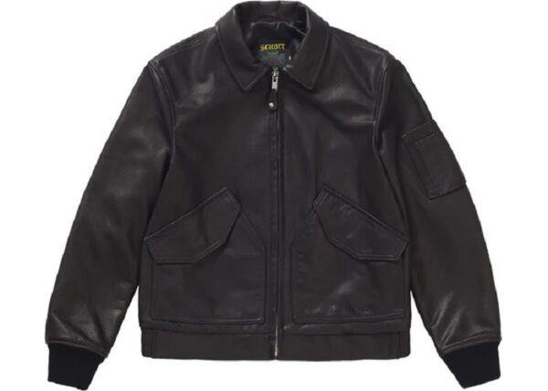 Supreme Schott Tanker Leather Jacket