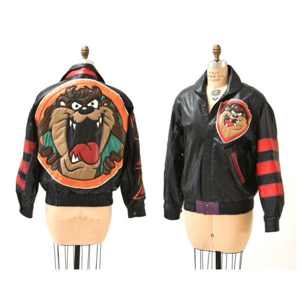 Mens Taz Vintage Devil Leather Jacket