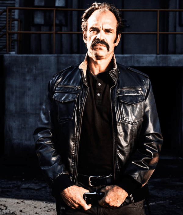 The Walking Dead Steven Ogg Simon Leather Bomber Jacket