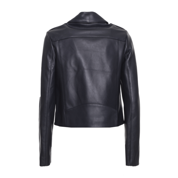 Mens Tommy Hilfiger Motorcycle Leather Jacket - Image 3