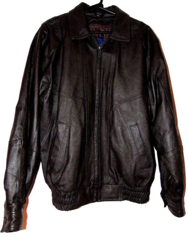 Mens Towncraft Bomber Leather Jacket