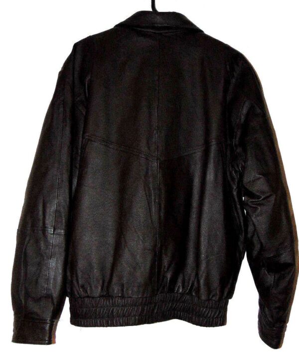 Mens Towncraft Bomber Leather Jacket - Image 3