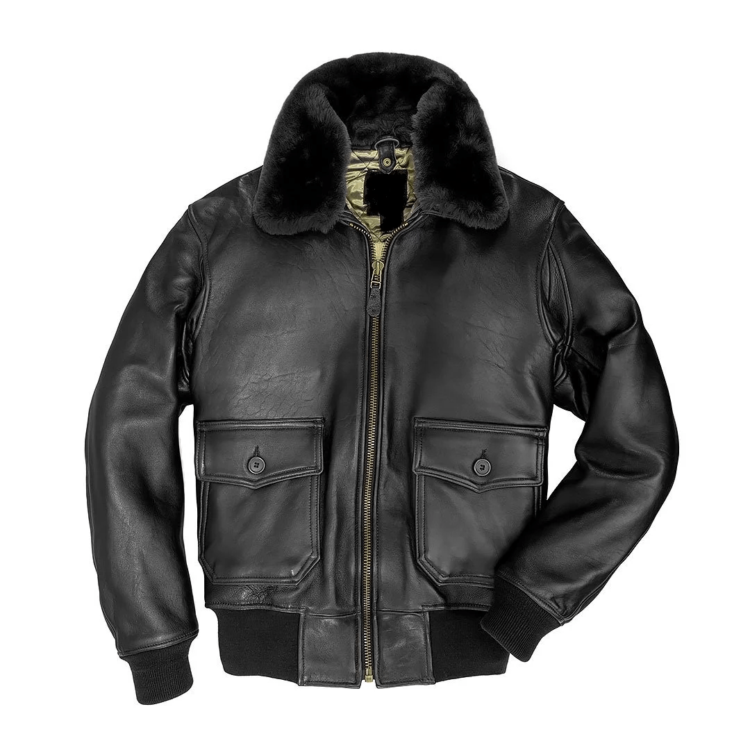 Us Navy G 1 Flight Leather Jacket Airborne Jacket 