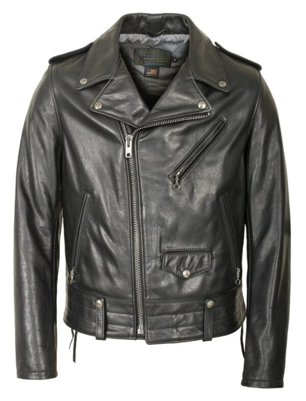 Mens Used Schott Motorcycle Leather Jacket