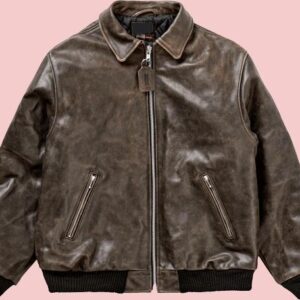 Vanson Worn Brown Leather Jacket