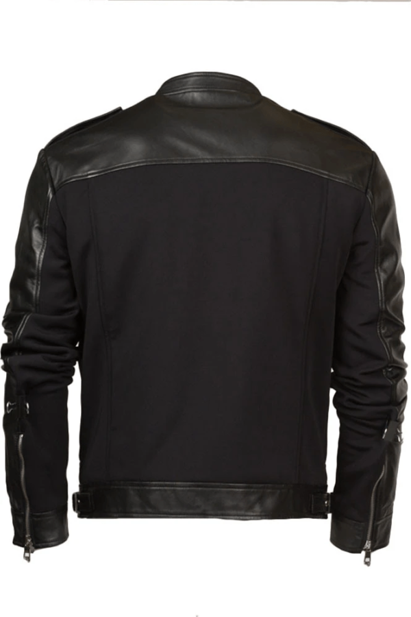 Mens Versace Collection Chiodo Leather Jacket - Image 2