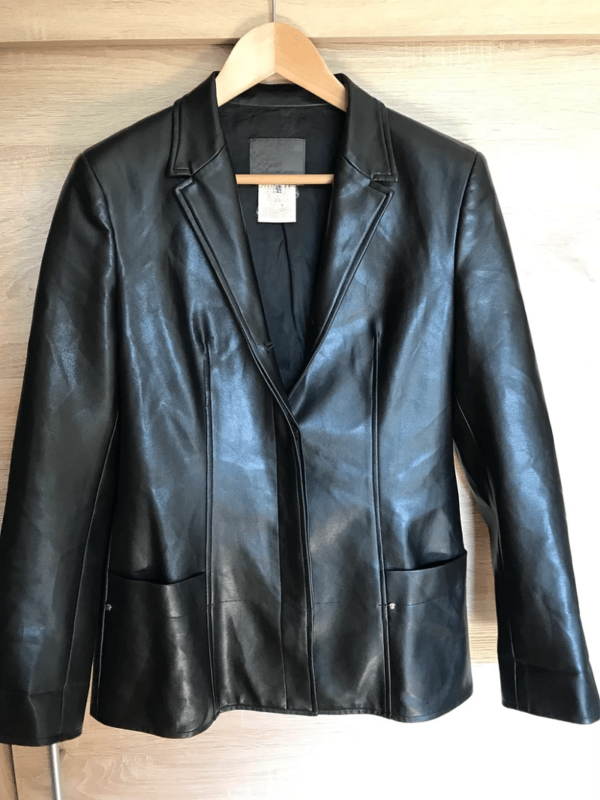 Mens Vintage Versace Leather Jacket Blazer