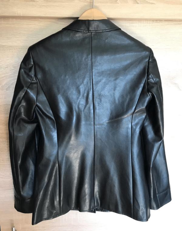 Mens Vintage Versace Leather Jacket Blazer - Image 2