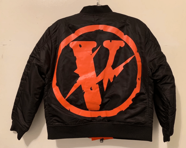 Mens Vlone X Fragment Design Friends Bomber Jacket - Image 2