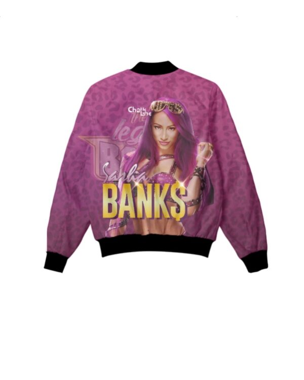 Sasha Banks Retro Fanimation WWE Jacket - Image 2