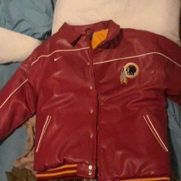 Mens Washington Redskins Leather Jacket