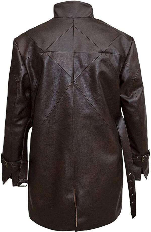 Mens Famous WD Watch Dogs Leather Coat - Image 2