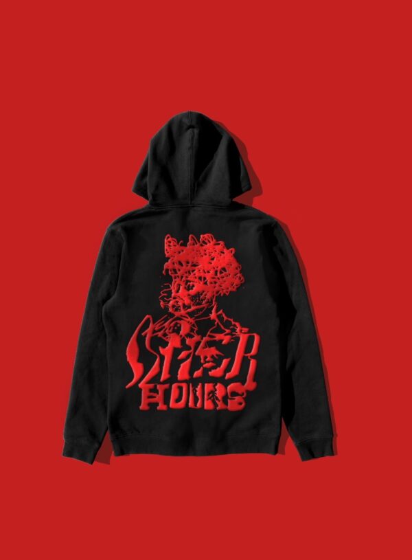 The Weeknd Merchandise Psychotic Pullover Hood Black Jacket
