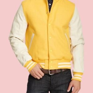 White And Yellow Varsity Jacket