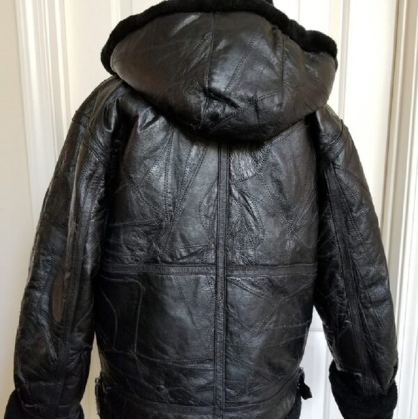 Mens Wilda Faux Fur Lined Leather Jacket - Image 2
