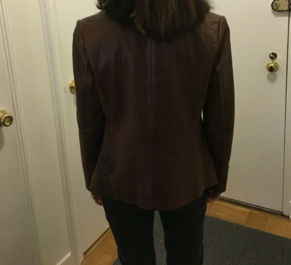 R&O Brand Snake&lizard Pattern Leather Jacket - Image 3