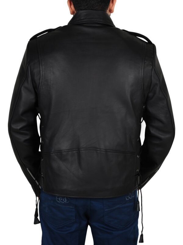 Paul Michael Levesque Black Leather Jacket - Image 4