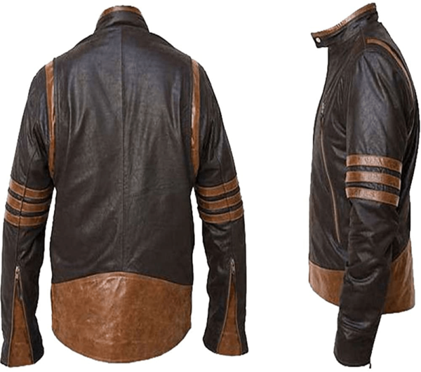 X-men Origins Wolverine Brown Leather Jacket - AirBorne Jacket