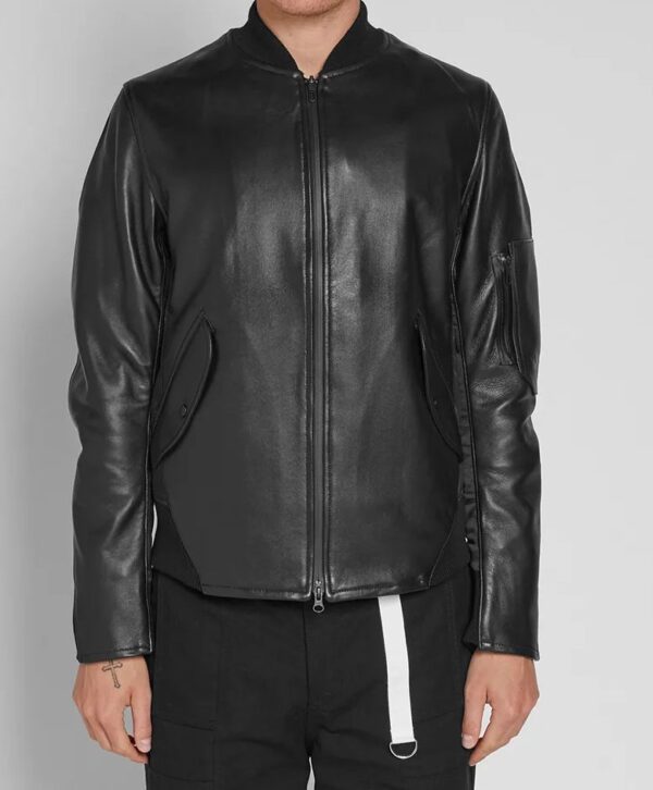 New Y-3 Bonded Leather Jacket - Image 4