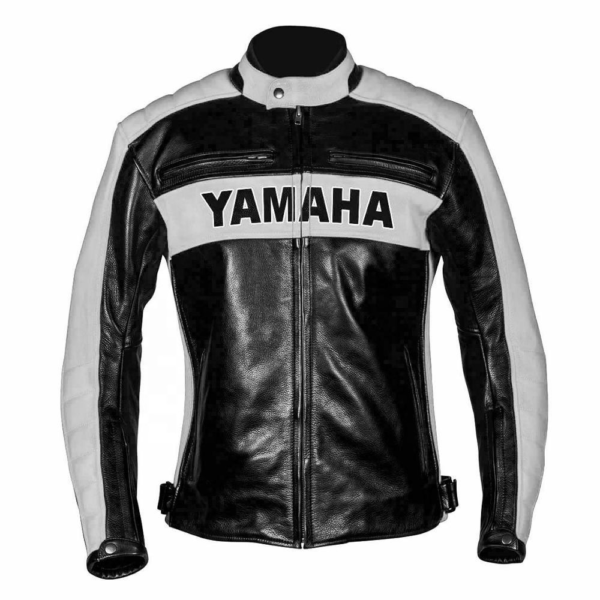 Mens Yamaha Genuine Biker Racing Leather Jacket