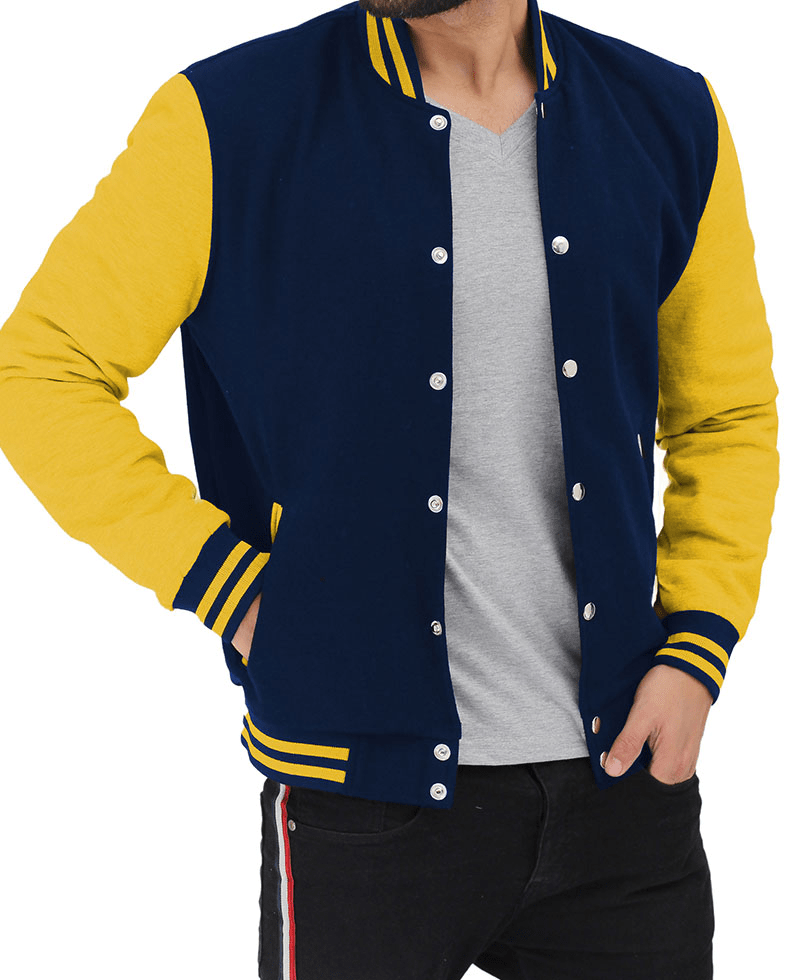 mens-yellow-and-navy-blue-varsity-fleece-jacket-airborne-jacket